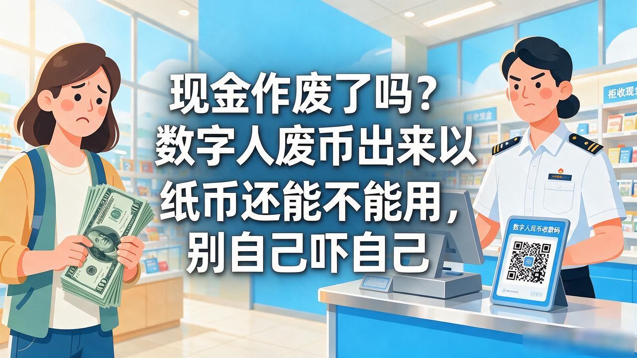 数字货币现金作废了吗_数字人民币不会作废现金_数字人民币与现金并行