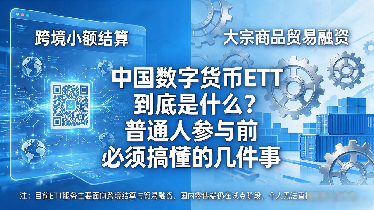 ETT数字货币_中国数字货币ett_数字人民币与ETT区别