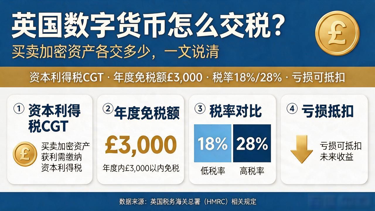 HMRC加密资产税务处理指南_英国加密货币资本利得税计算规则_英国数字货币纳税政策