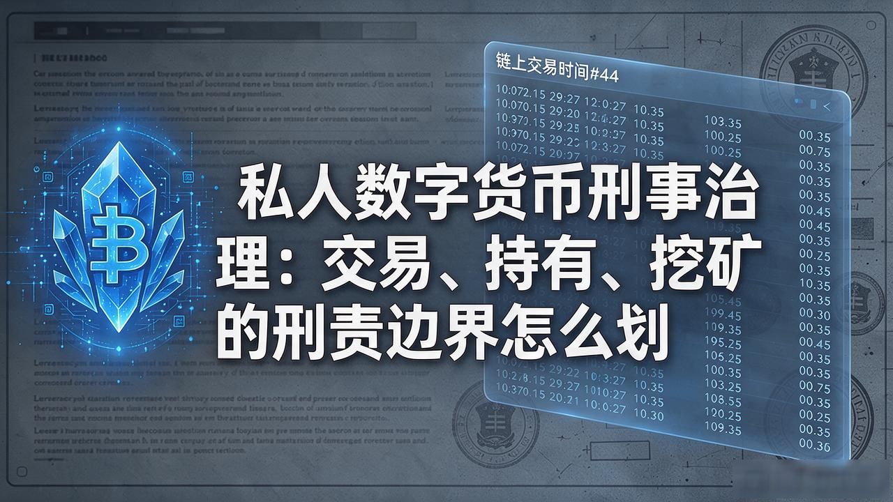私人数字货币刑事治理_交易环节非法经营罪_私人数字货币刑事治理